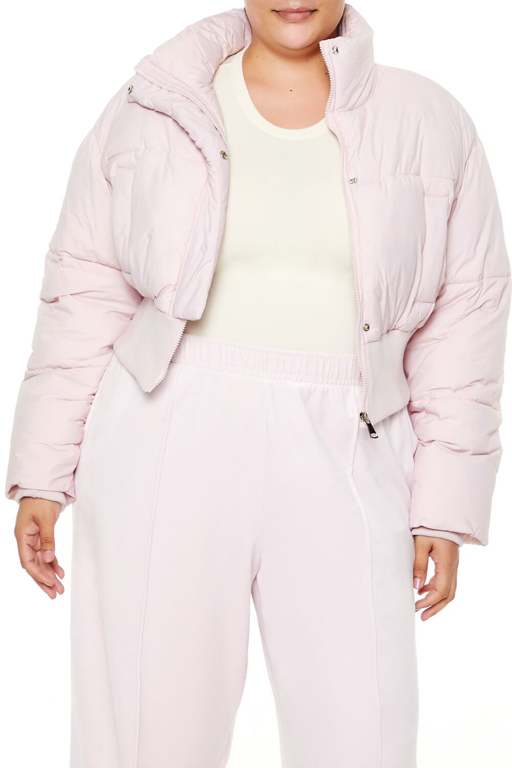 Plus Size Cropped Puffer Jacket | Forever 21 online