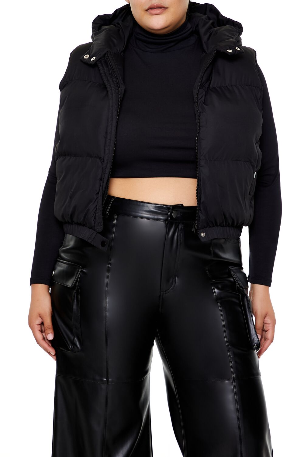 Plus Size Hooded Puffer Vest | Forever 21 outlet