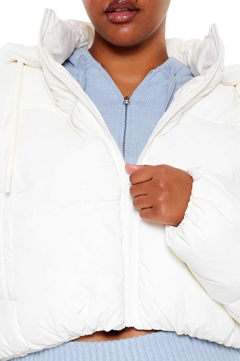 Plus Size Hooded Puffer Jacket | Forever 21 online