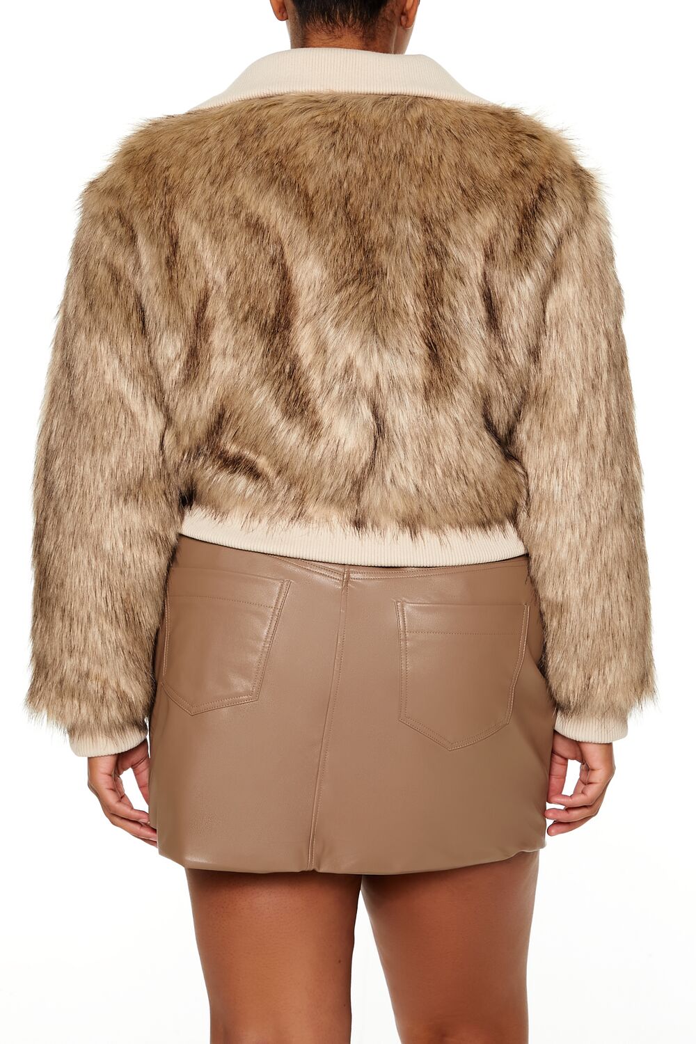 Plus Size Cropped Faux Fur Jacket | Forever 21 near me