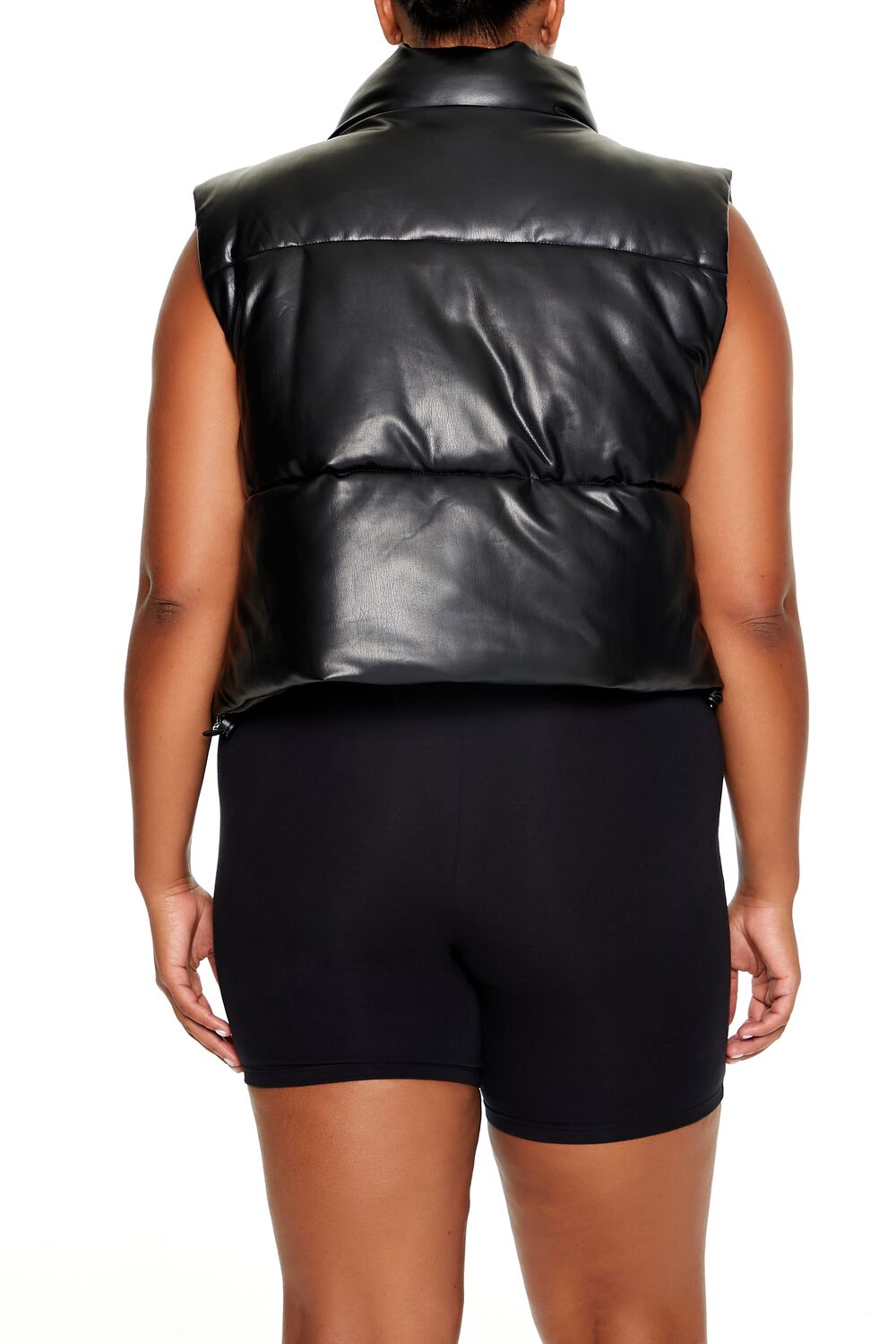 Plus Size Faux Leather Puffer Vest | Forever 21 sale