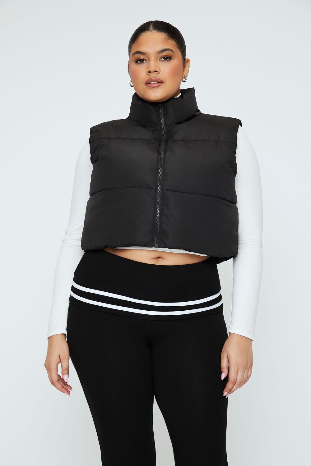 Plus Size Cropped Puffer Vest | Forever 21 discount