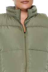 Plus Size Cropped Puffer Vest | Forever 21 US
