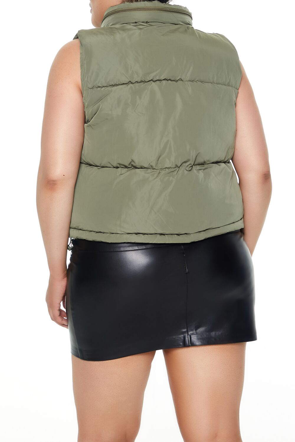 Plus Size Cropped Puffer Vest | Forever 21 US