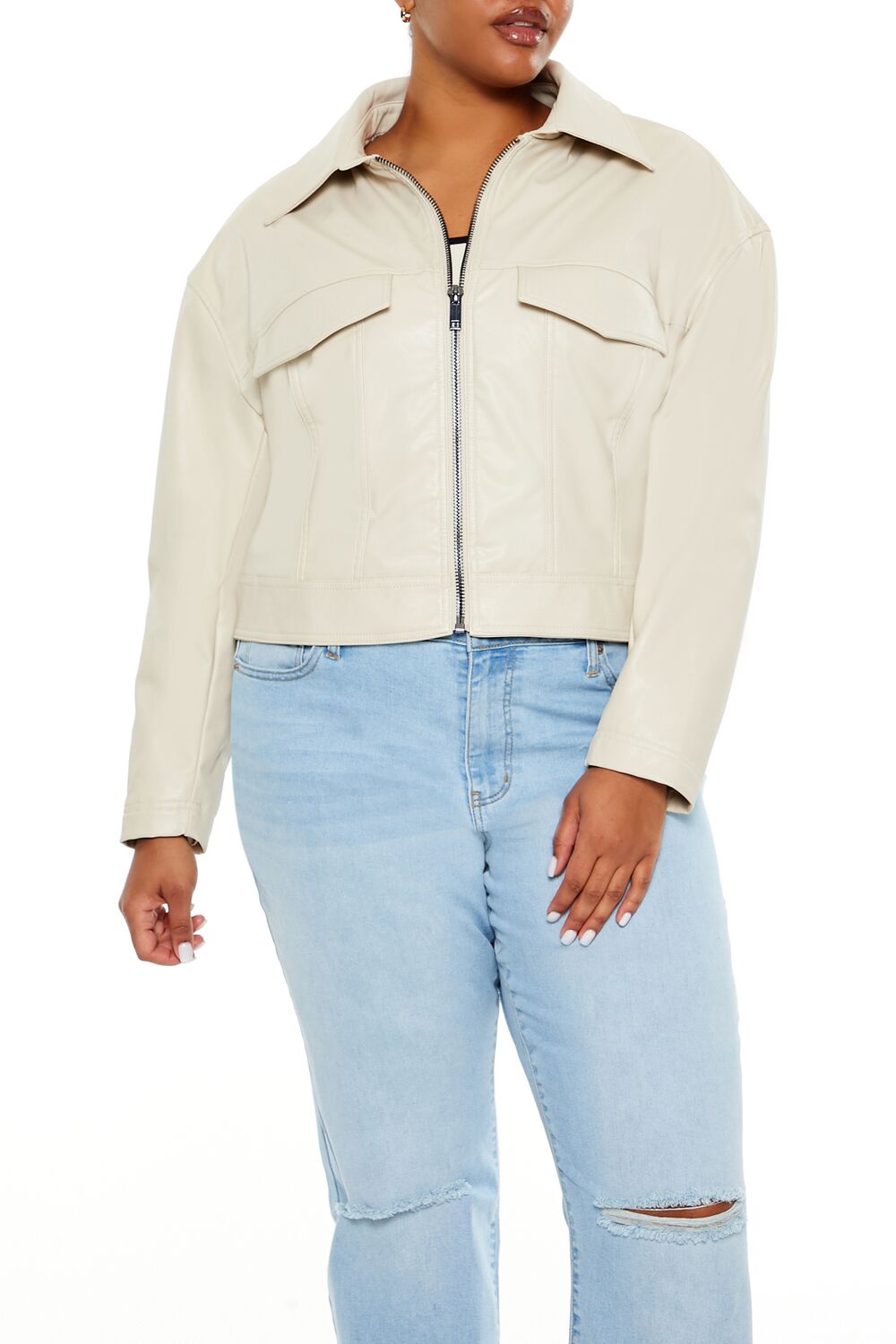 Plus Size Faux Leather Jacket | Forever 21 near me