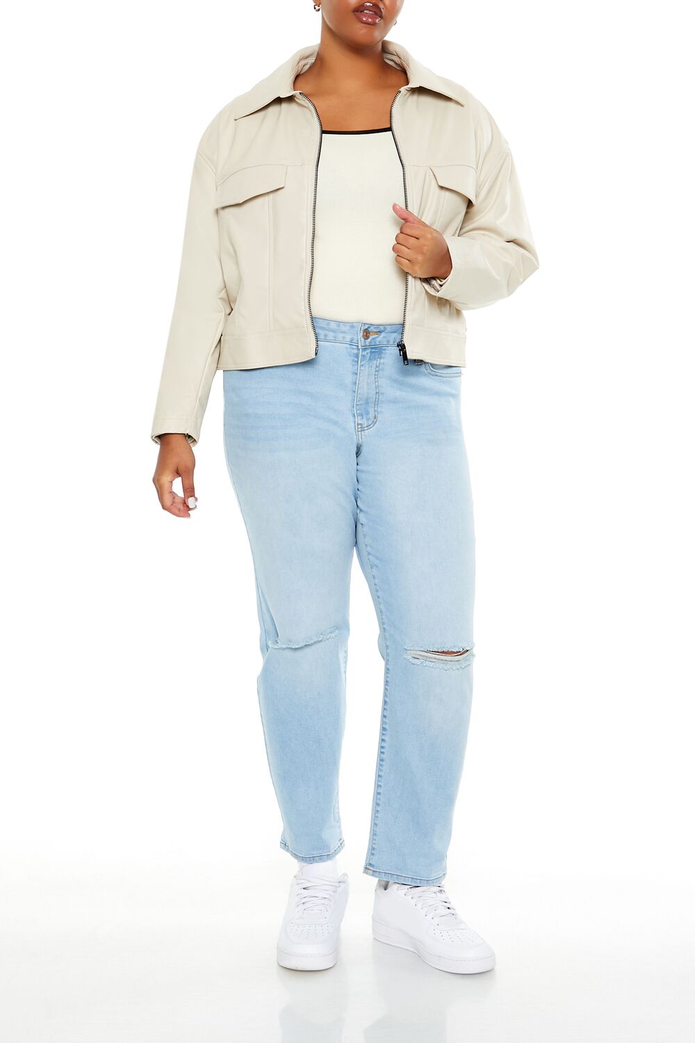 Plus Size Faux Leather Jacket | Forever 21 near me