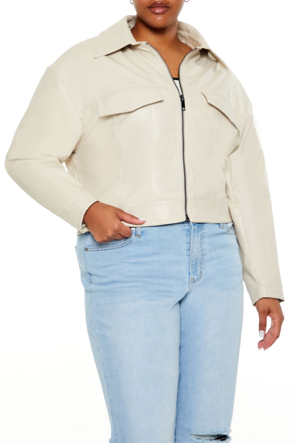 Plus Size Faux Leather Jacket | Forever 21 near me