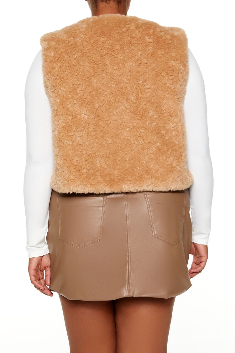Plus Size Faux Shearling Cropped Vest | Forever 21 sale