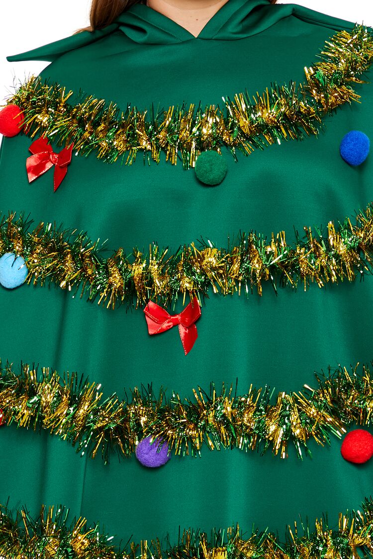 Plus Size Christmas Tree Poncho | Forever 21 on sale