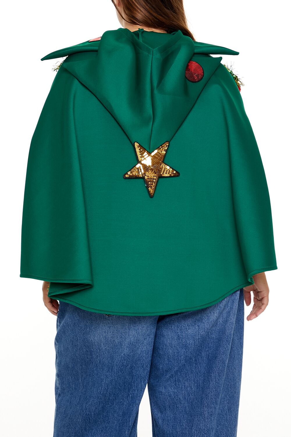Plus Size Christmas Tree Poncho | Forever 21 on sale