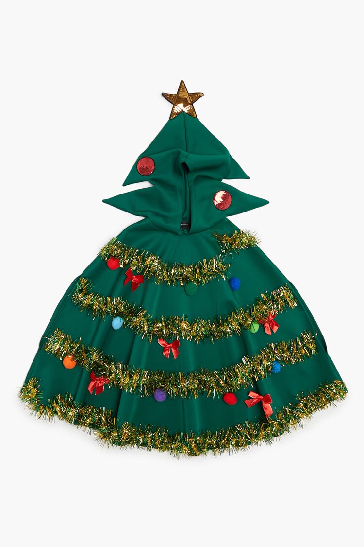 Plus Size Christmas Tree Poncho | Forever 21 on sale