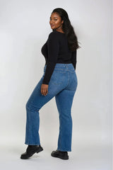 Plus Size High-Rise Flared Jeans | Forever 21 US