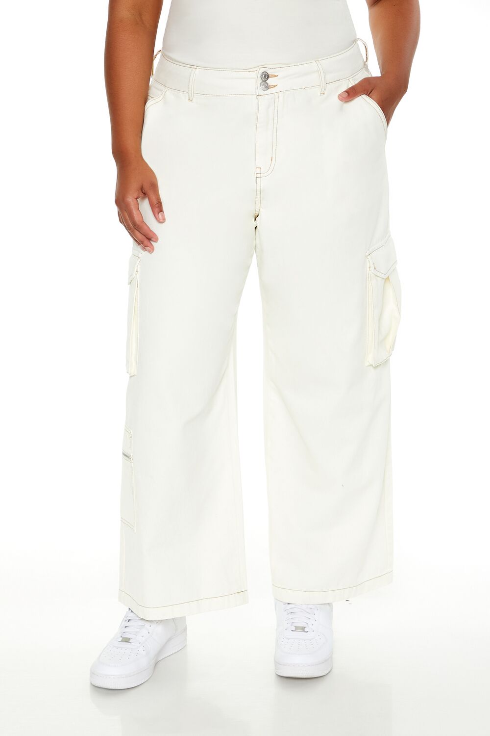 Plus Size High-Rise Cargo Pants | Forever 21 near me