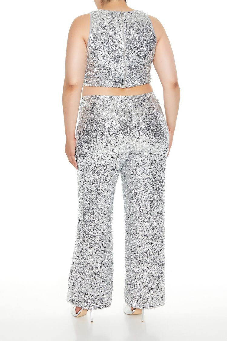 Plus Size Sequin High-Rise Pants | Forever 21 sale