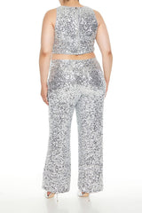Plus Size Sequin High-Rise Pants | Forever 21 sale