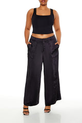 Plus Size Satin Cargo Pants | Forever 21 discount
