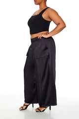 Plus Size Satin Cargo Pants | Forever 21 discount