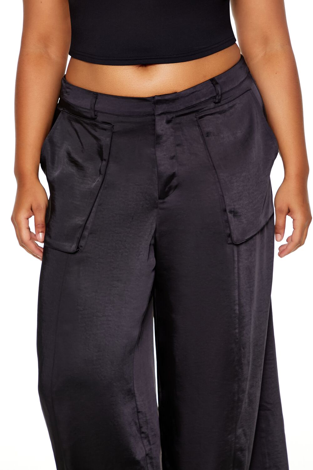 Plus Size Satin Cargo Pants | Forever 21 discount