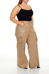 Plus Size Metallic Cargo Pants | Forever 21 online