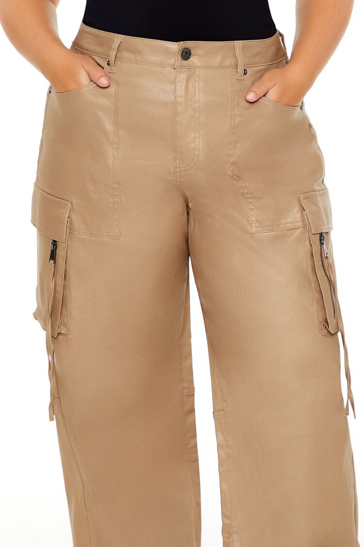 Plus Size Metallic Cargo Pants | Forever 21 online
