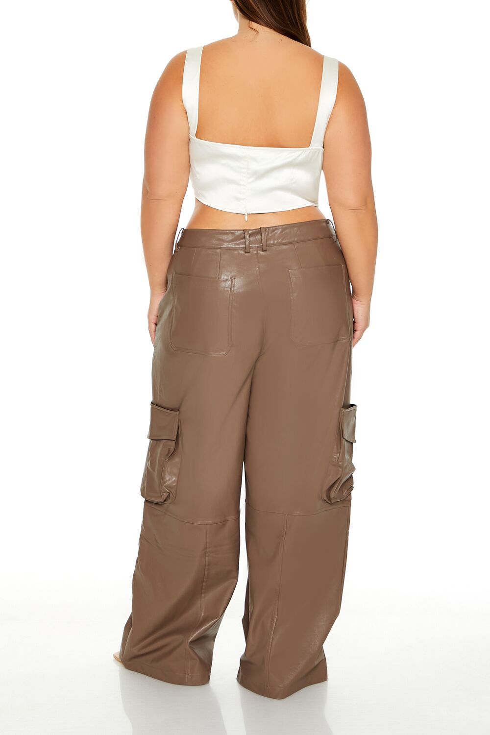 Plus Size Faux Leather Cargo Pants | Forever 21 near me