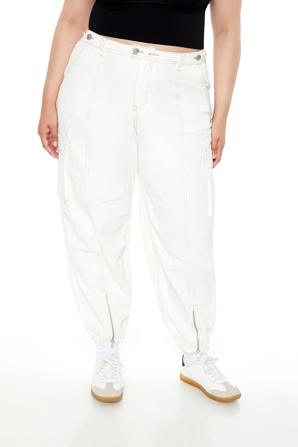 Plus Size High-Rise Cargo Joggers | Forever 21 discount