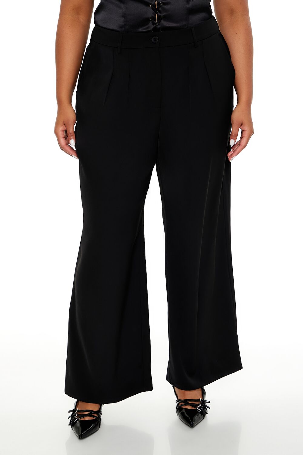 Plus Size Wide-Leg Trouser Pants | Forever 21 outlet