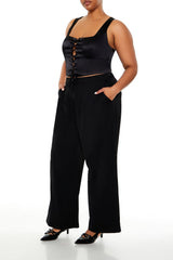 Plus Size Wide-Leg Trouser Pants | Forever 21 outlet