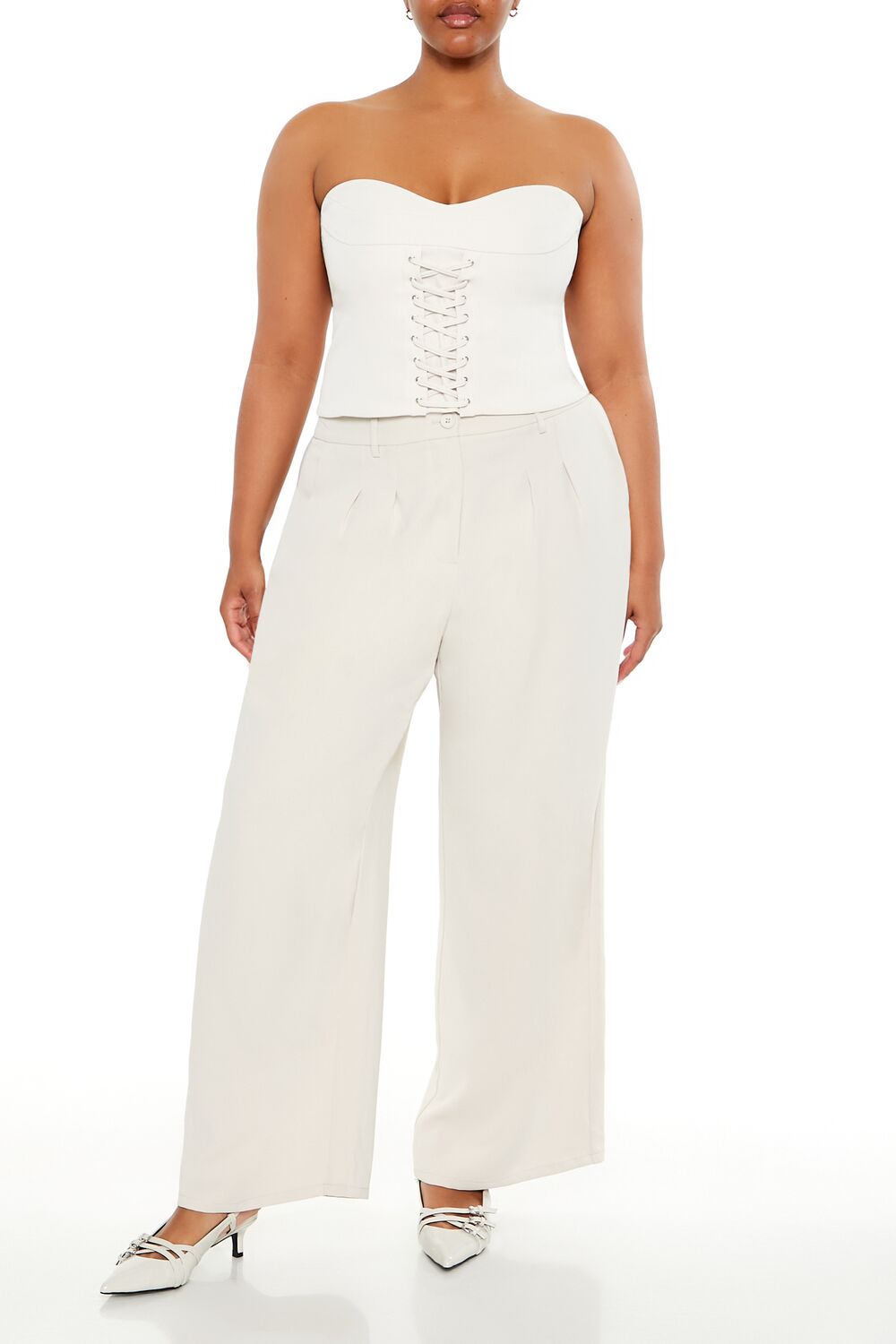 Plus Size Wide-Leg Trouser Pants | Forever 21 outlet