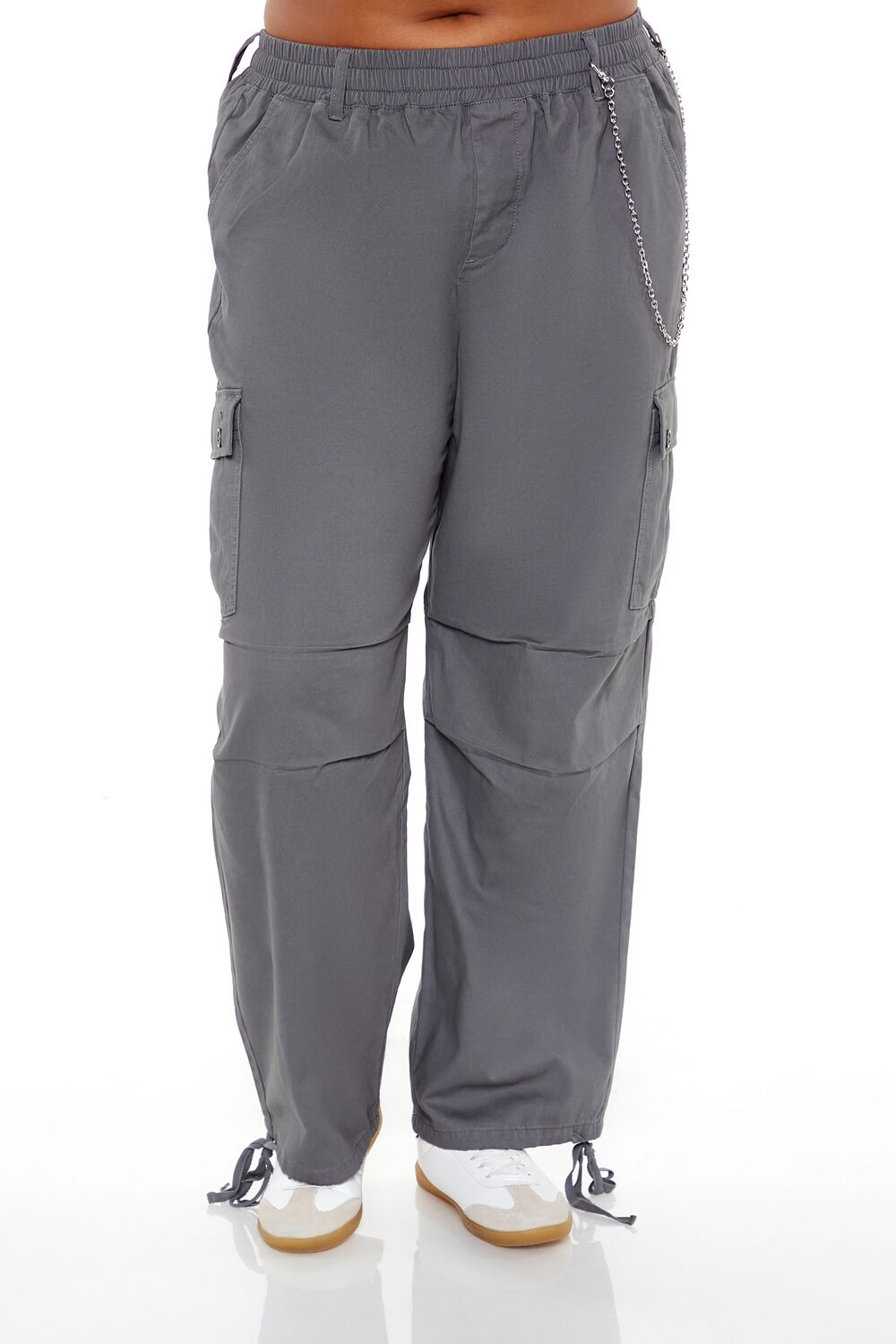 Plus Size Twill Cargo Wallet Chain Pants | Forever 21 sale