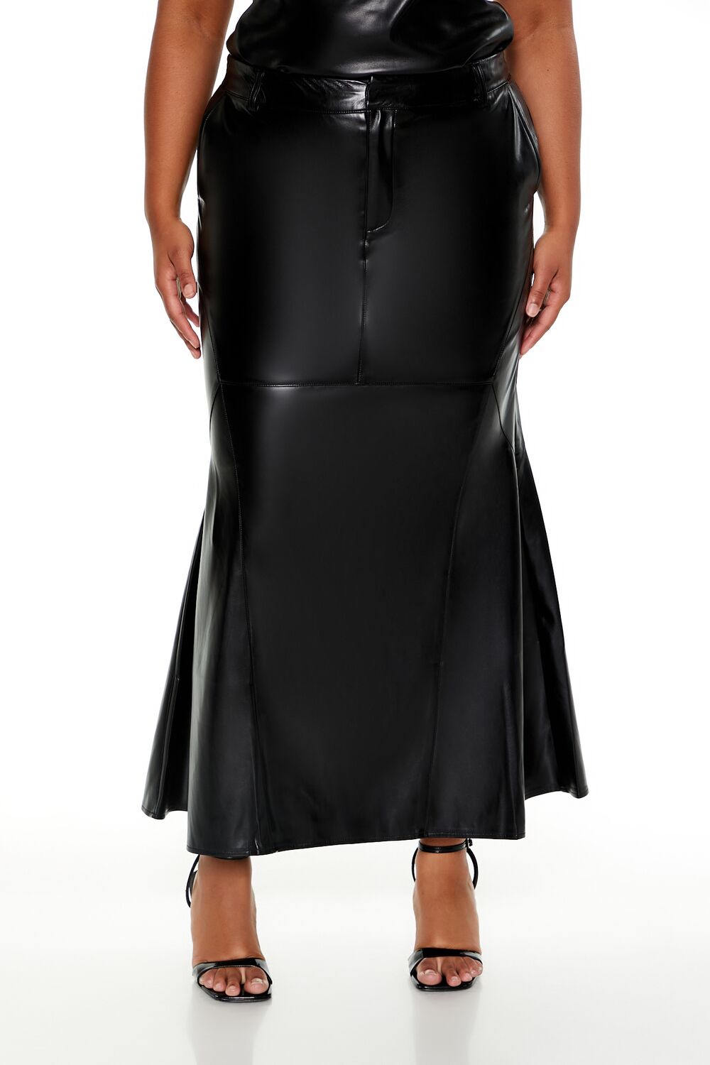 Plus Size Faux Leather Maxi Skirt | Forever 21 on sale