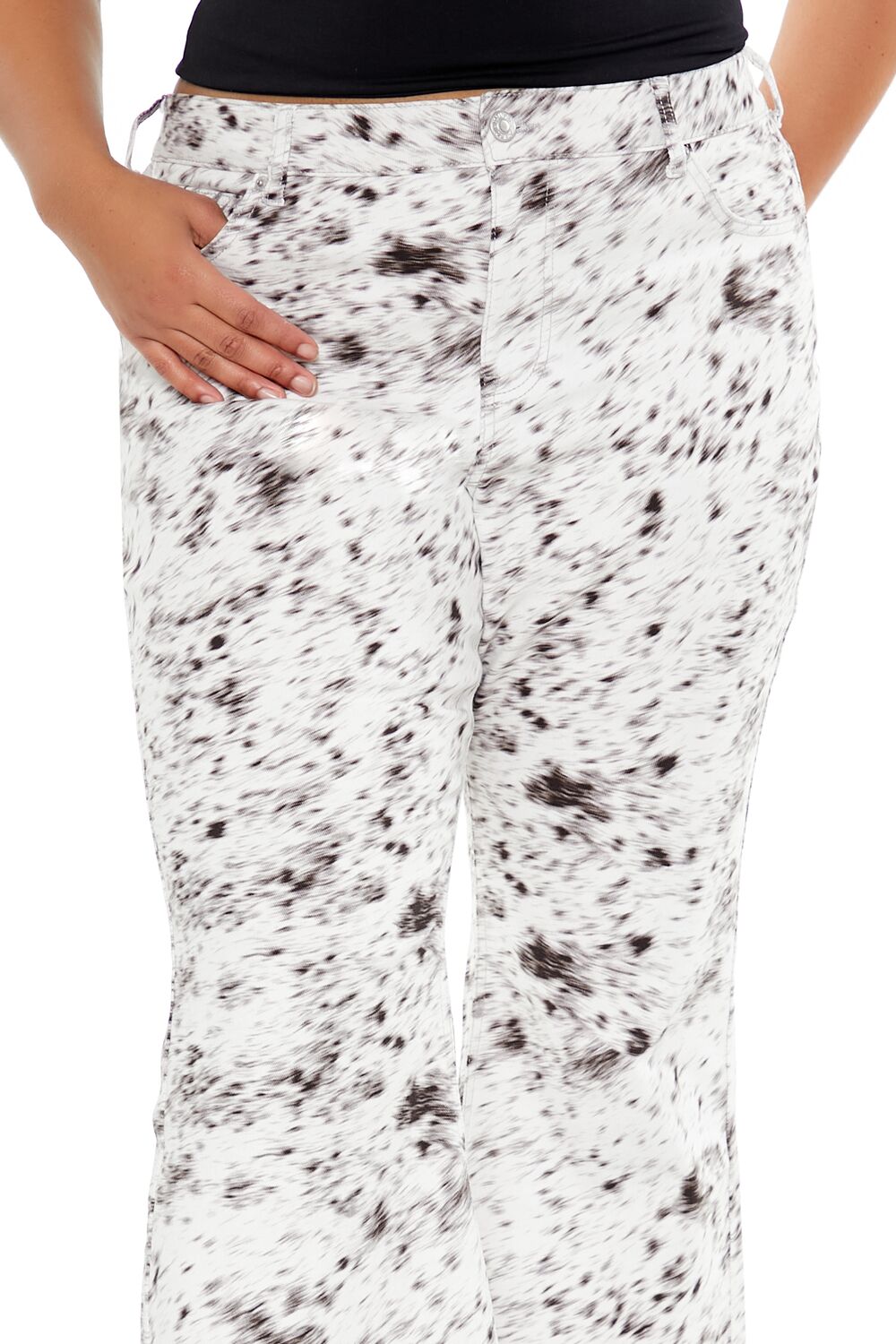 Plus Size Spotted High-Rise Pants | Forever 21 US