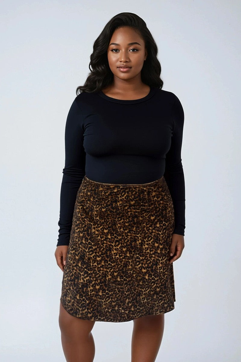 Plus Size Leopard Print Midi Skirt | Forever 21 on sale