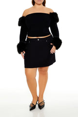 Plus Size Denim Mini Skirt | Forever 21 outlet