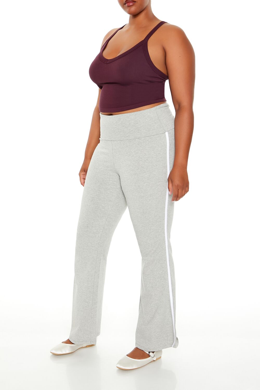 Plus Size Two-Tone Flare Leggings | Forever 21 near me