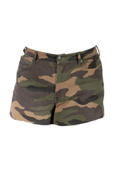 Plus Size Camo Frayed-Hem Denim Shorts | Forever 21 sale