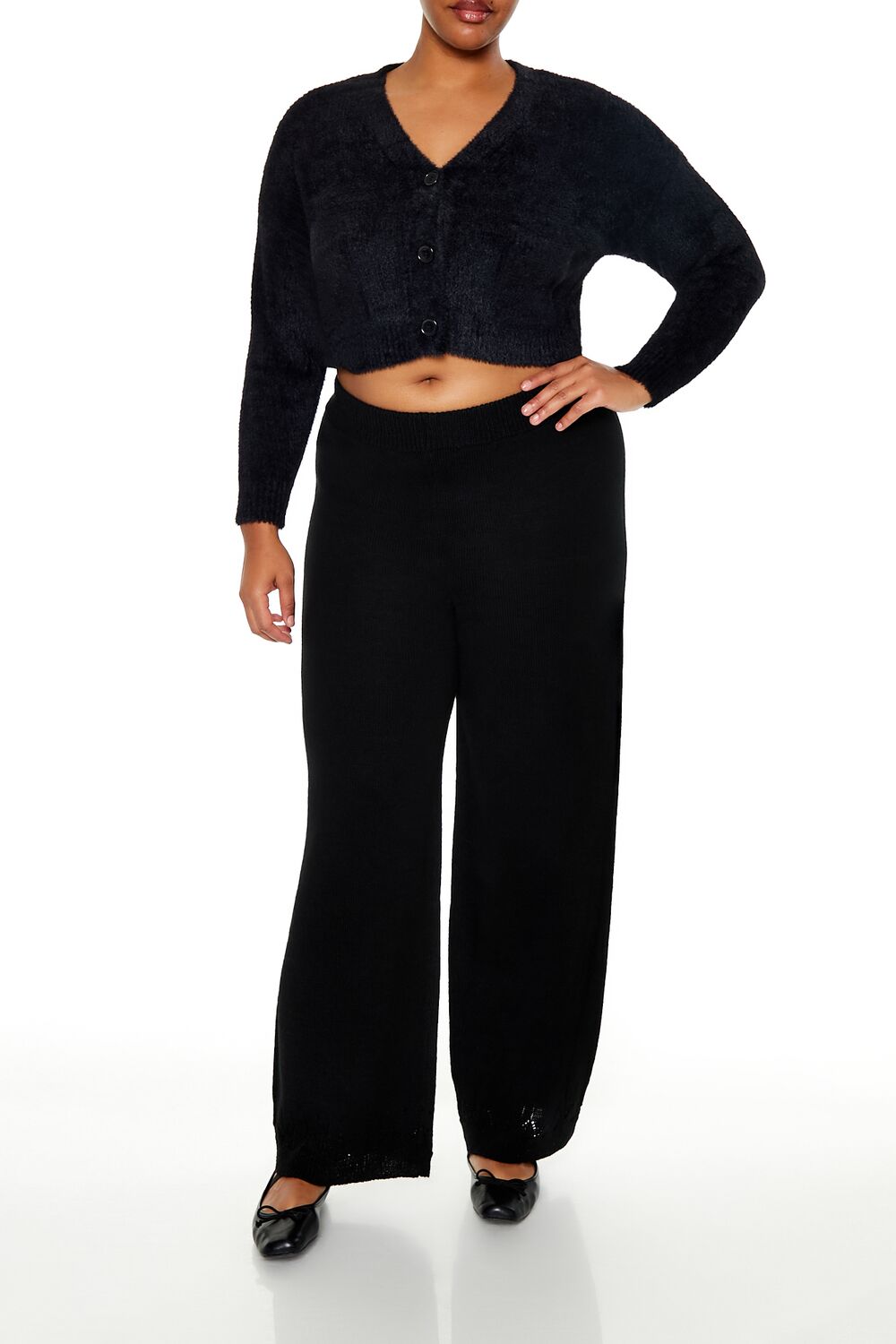 Plus Size Wide-Leg Sweater-Knit Pants | Forever 21 discount