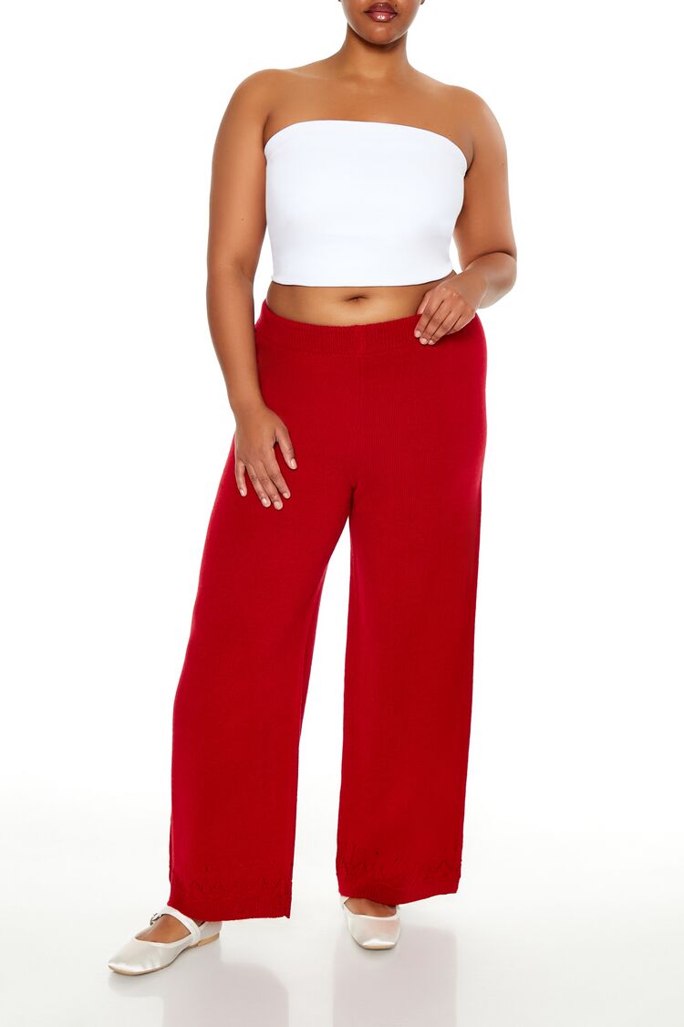 Plus Size Wide-Leg Sweater-Knit Pants | Forever 21 discount