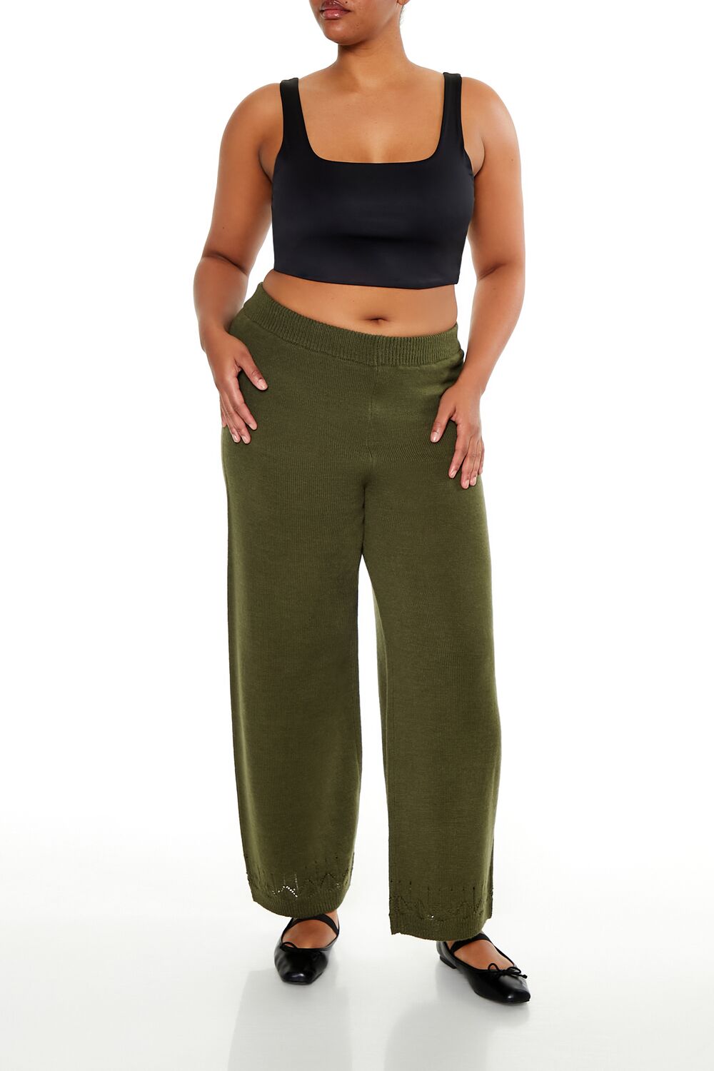 Plus Size Wide-Leg Sweater-Knit Pants | Forever 21 discount