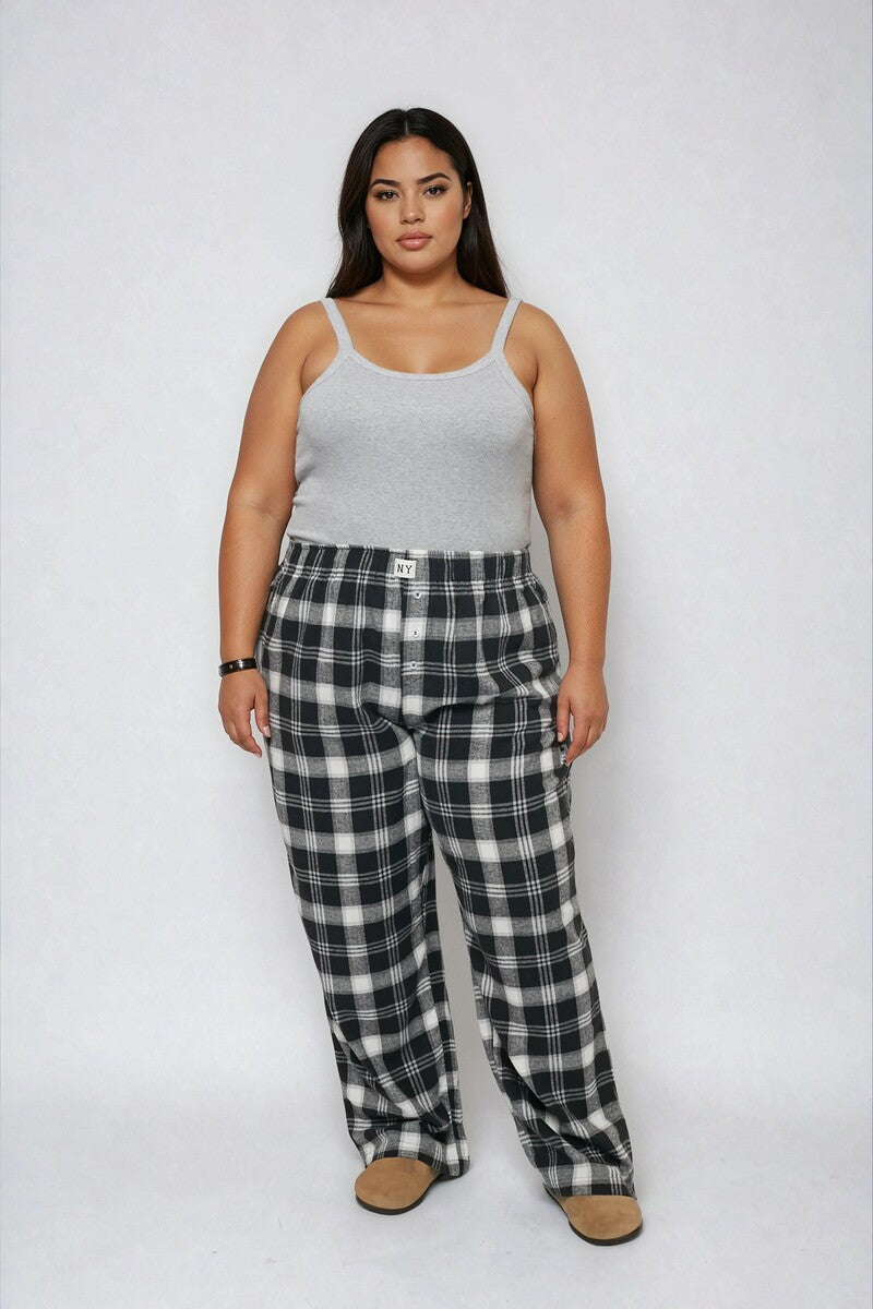 Plus Size Plaid Flannel Pajama Pants | Forever 21 US