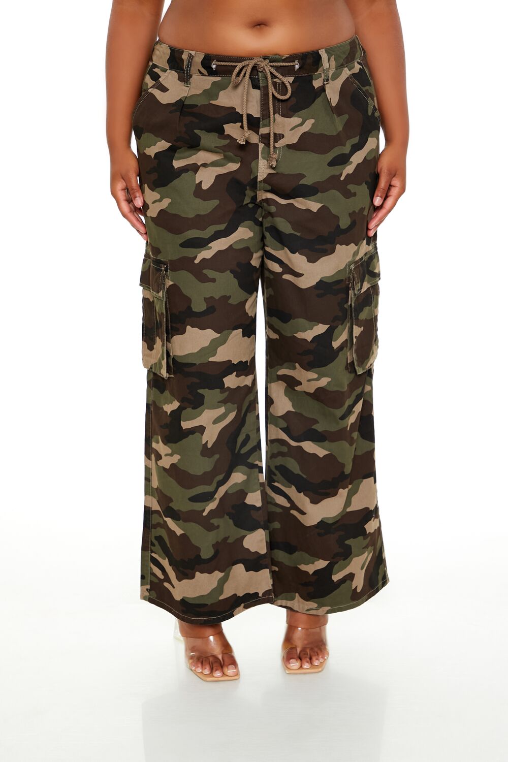 Plus Size Camo Print Fleece Sweatpants | Forever 21 online