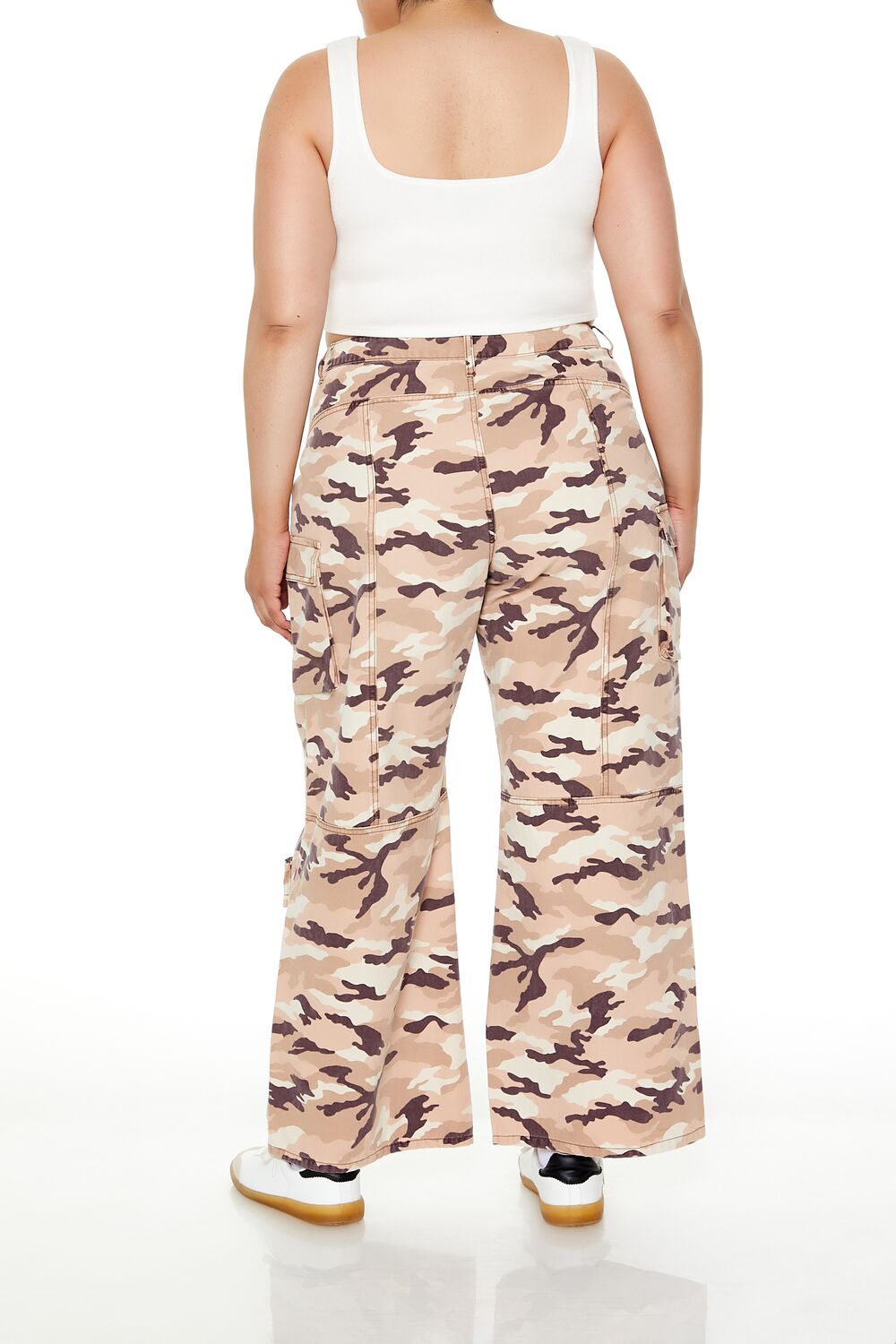 Plus Size Leaf Print Cargo Pants | Forever 21 near me