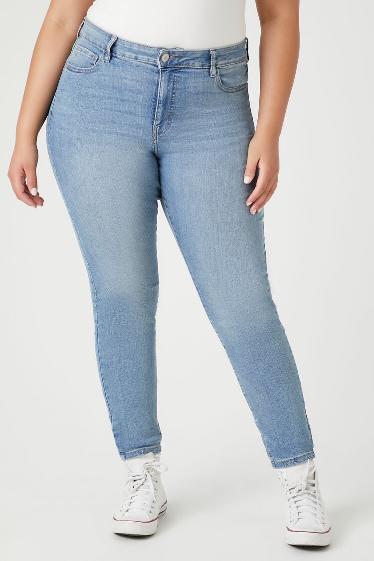 Plus Size Skinny High-Rise Jeans | Forever 21 on sale
