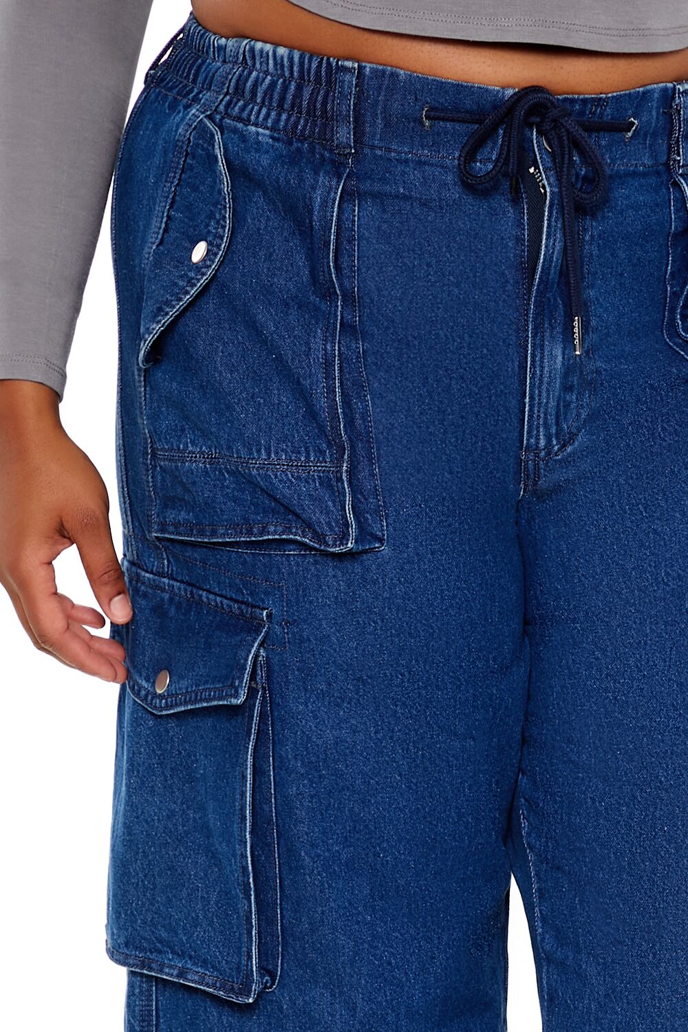 Plus Size Mid-Rise Cargo Jeans | Forever 21 US