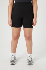 Plus Size Cotton Biker Shorts | Forever 21 online