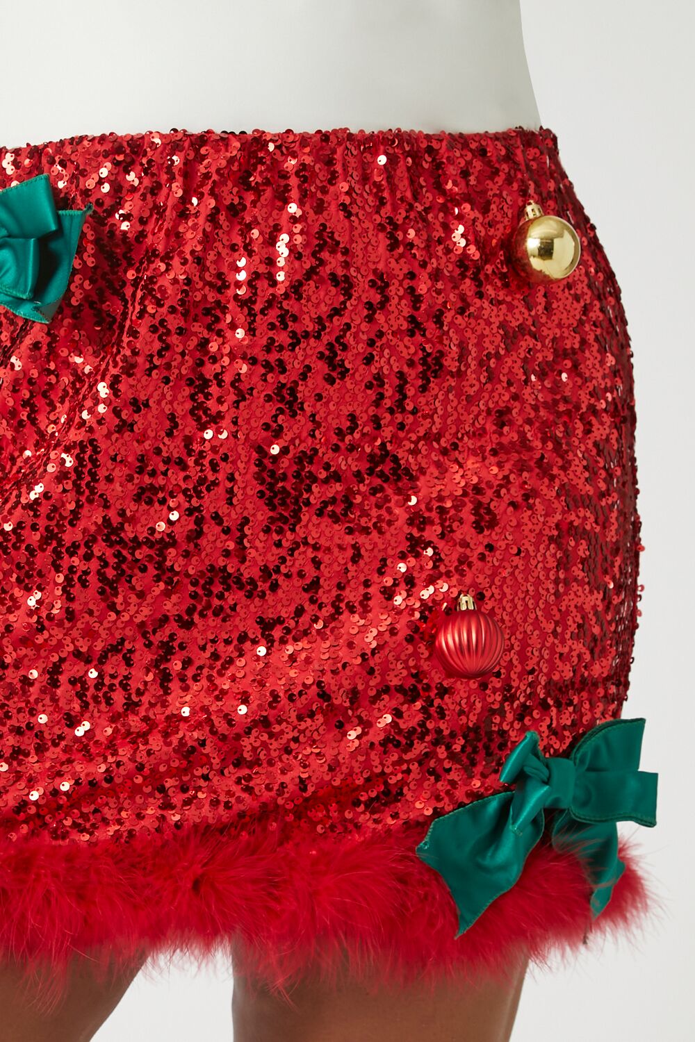 Plus Size Sequin Ornament Mini Skirt | Forever 21 on sale