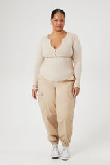 Plus Size Twill Cargo Joggers | Forever 21 discount
