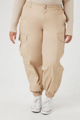 Plus Size Twill Cargo Joggers | Forever 21 discount