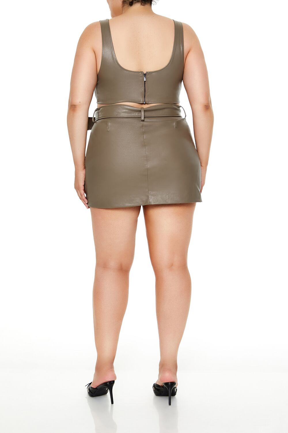 Plus Size Belted Mini Skirt | Forever 21 online