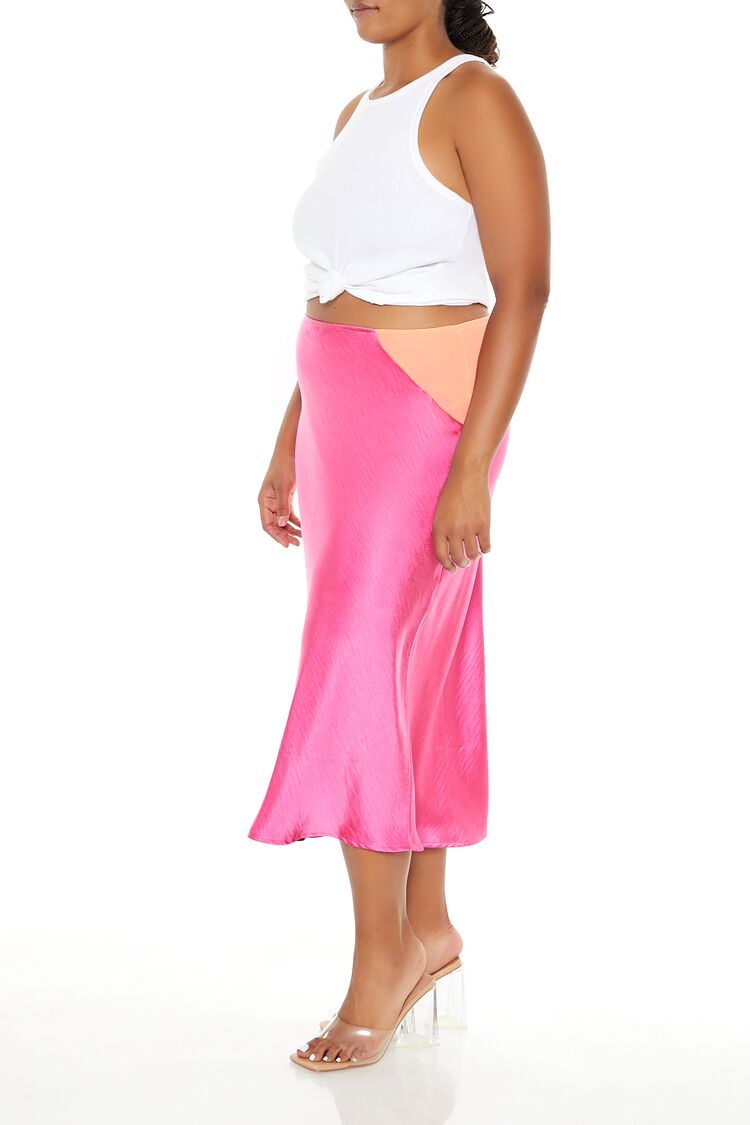 Plus Size Satin Midi Slip Skirt | Forever 21 near me